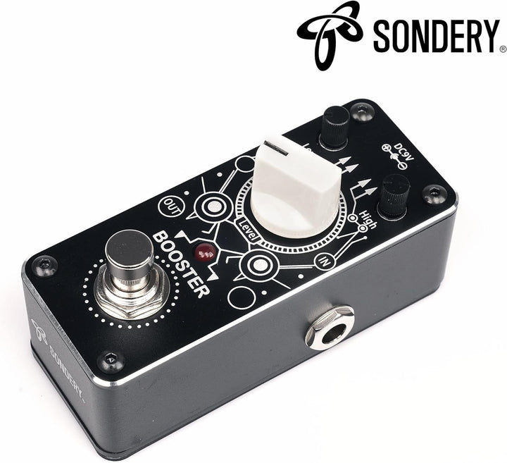 Sondery Booster Gitarren effektpedal, boost pedal True Bypass, mehr oder weniger 14dB Wechsel für Fr