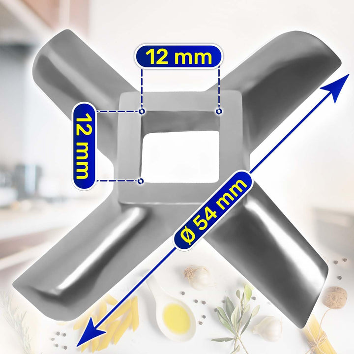 MONTERAL Fleischwolf Messer für Kenwood Garantie 10 Jahre 54 mm, 54 mm