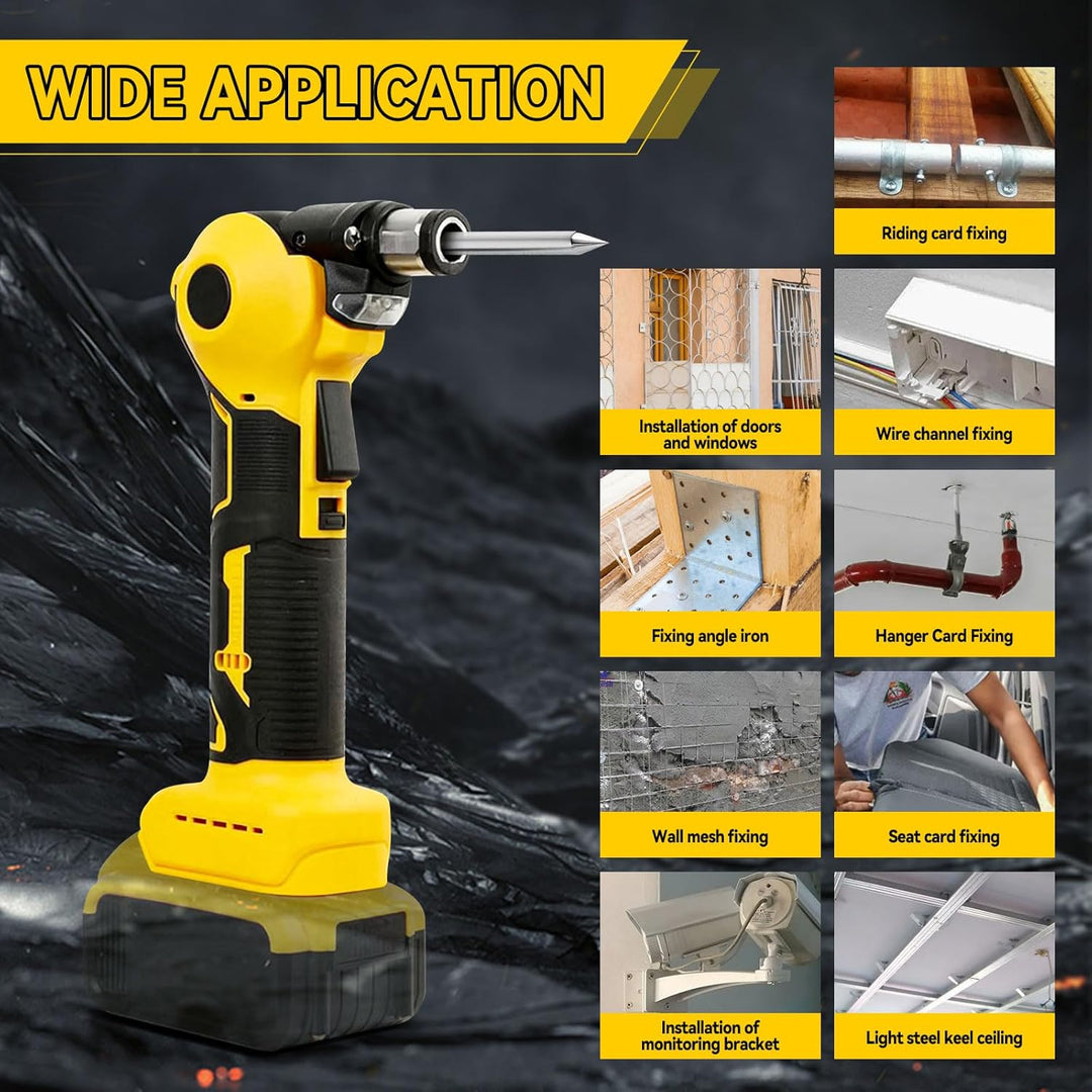 Akku-Autohammer Kompatibel mit Dewalt 20V Akku, Elektro Nagel Hammer mit verstellbarem 3-Positionen-