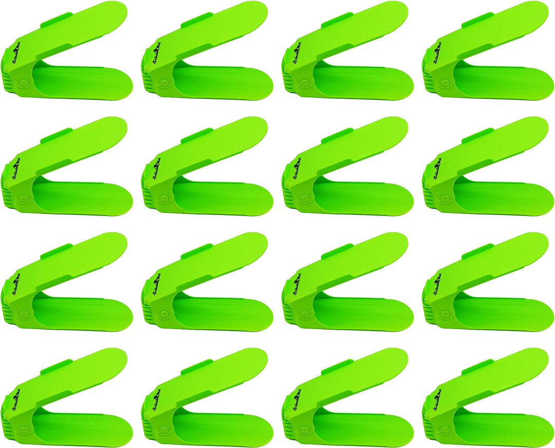 16 x Verstellbarer Profi Schuhstapler Schuhorganizer Schuhhalter – Magic Shoe Rack Organizer - Spars