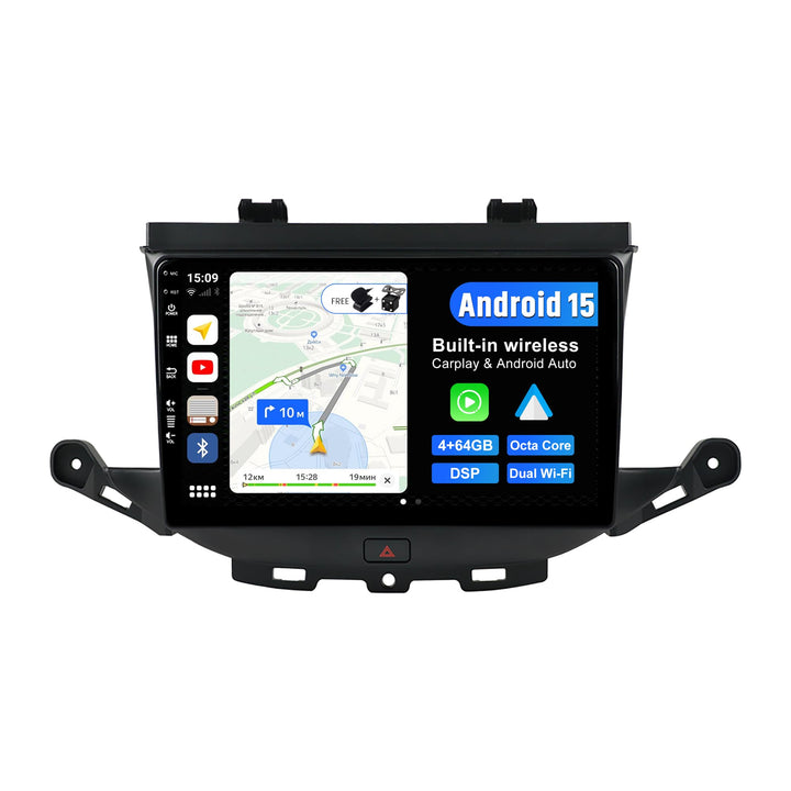 Android 12 IPS Autoradio Passt für Vauxhall Astra K/Buick Verano GS (2016-2020) - 4G+64G - Eingebaut