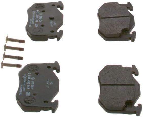 Bosch BP598 Bremsbeläge - Hinterachse - ECE-R90 Zertifizierung - vier Bremsbeläge pro Set