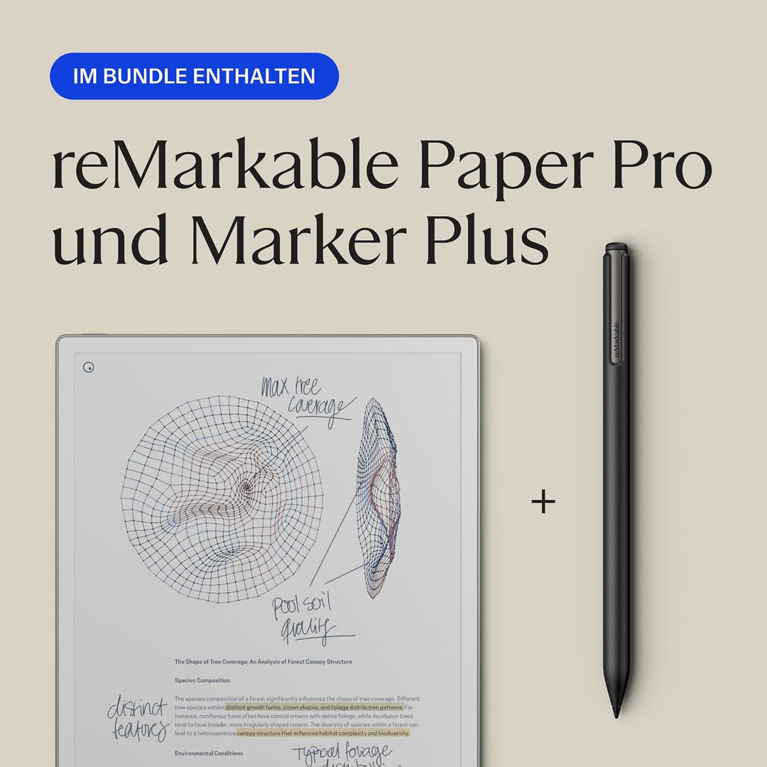 reMarkable Paper Pro | Das ultimative Papier-Tablet mit 30,6 cm (11,8 Zoll) Farbdisplay und Leselich