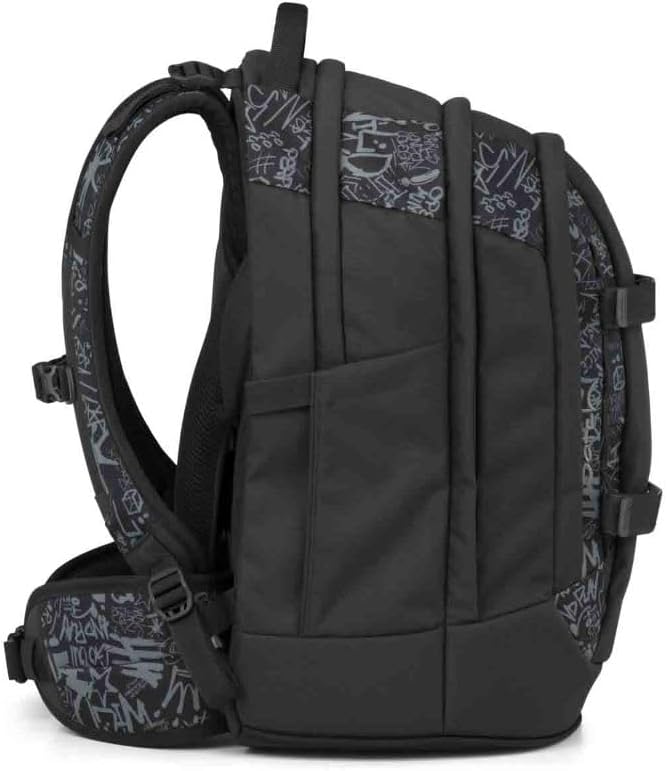 Satch Pack Schulrucksack Set 2tlg. inkl. Schlamperbox (Street Ink), Street Ink