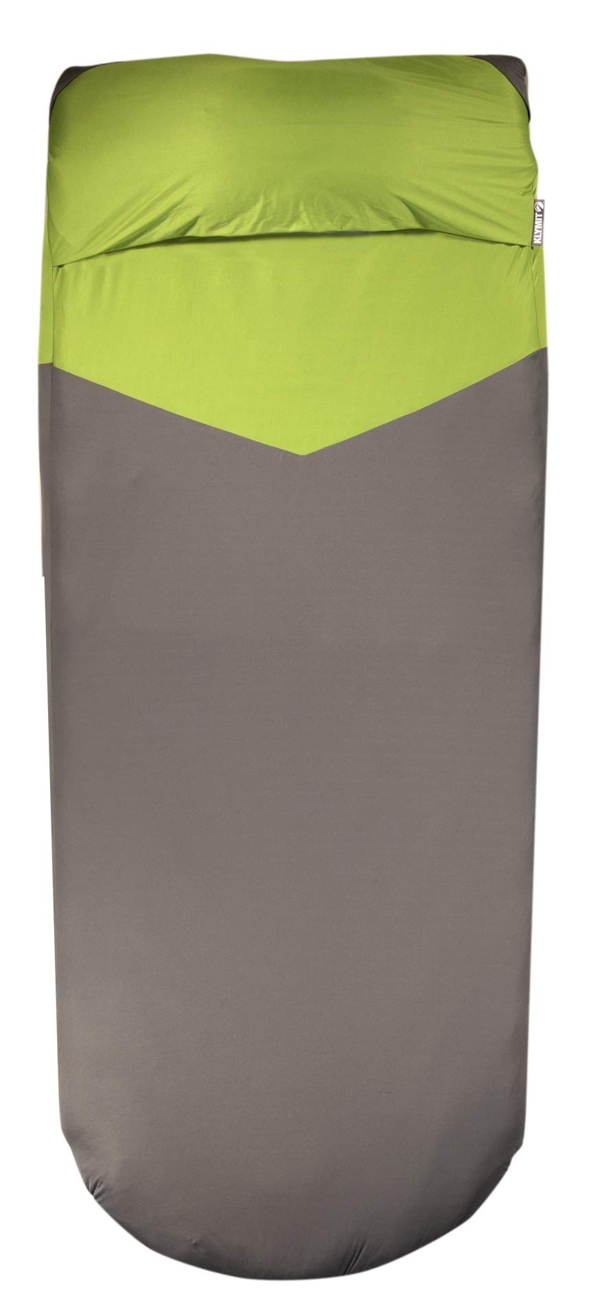 Klymit Unisex V New Sheet for Sleeping Pad, Orange/Grau, gesteppt Luxe (193 x 76 cm), Luxe (193 x 76