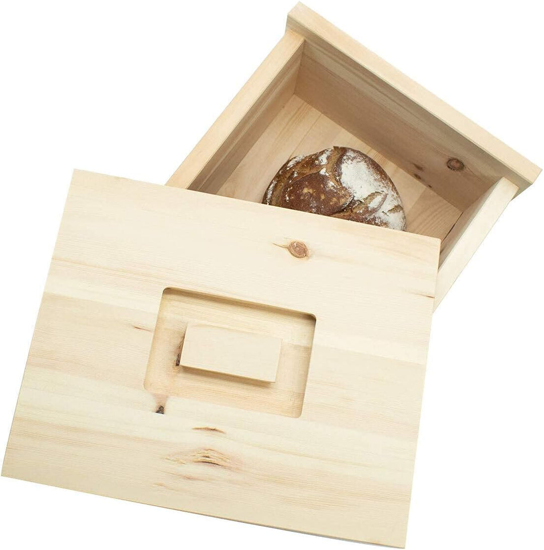 4betterdays.com NATURlich leben! Hochwertige Brotdose aus massivem Zirbenholz - 35x25x16 cm - Brotka