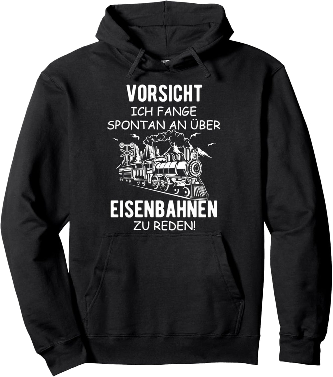 Eisenbahn Dampflok Lokomotiven Züge Modellbahn Eisenbahner Pullover Hoodie