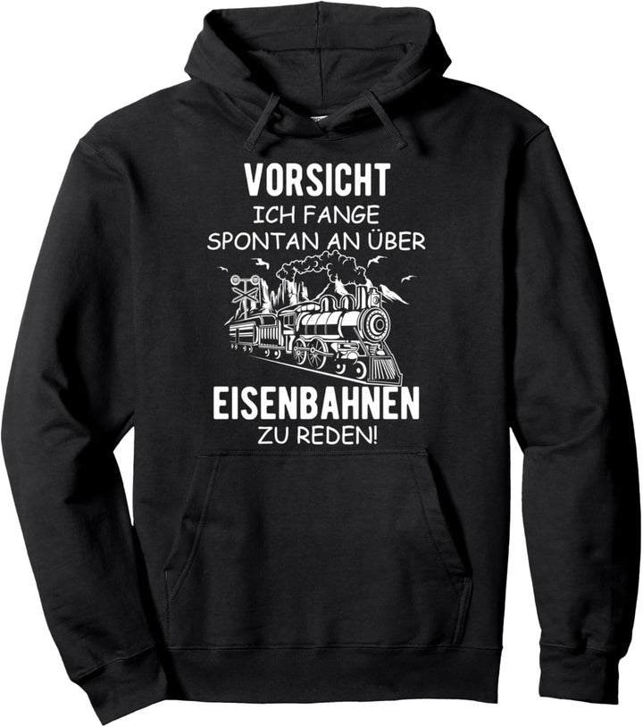 Eisenbahn Dampflok Lokomotiven Züge Modellbahn Eisenbahner Pullover Hoodie
