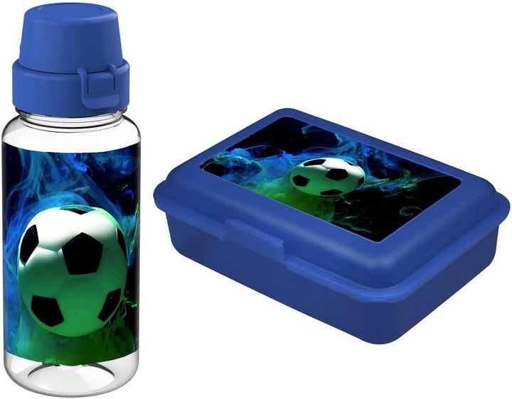 Familando Fussball Schulranzen 1. Klasse ergonomischer Tornister für Mädchen und Jungen Schultasche