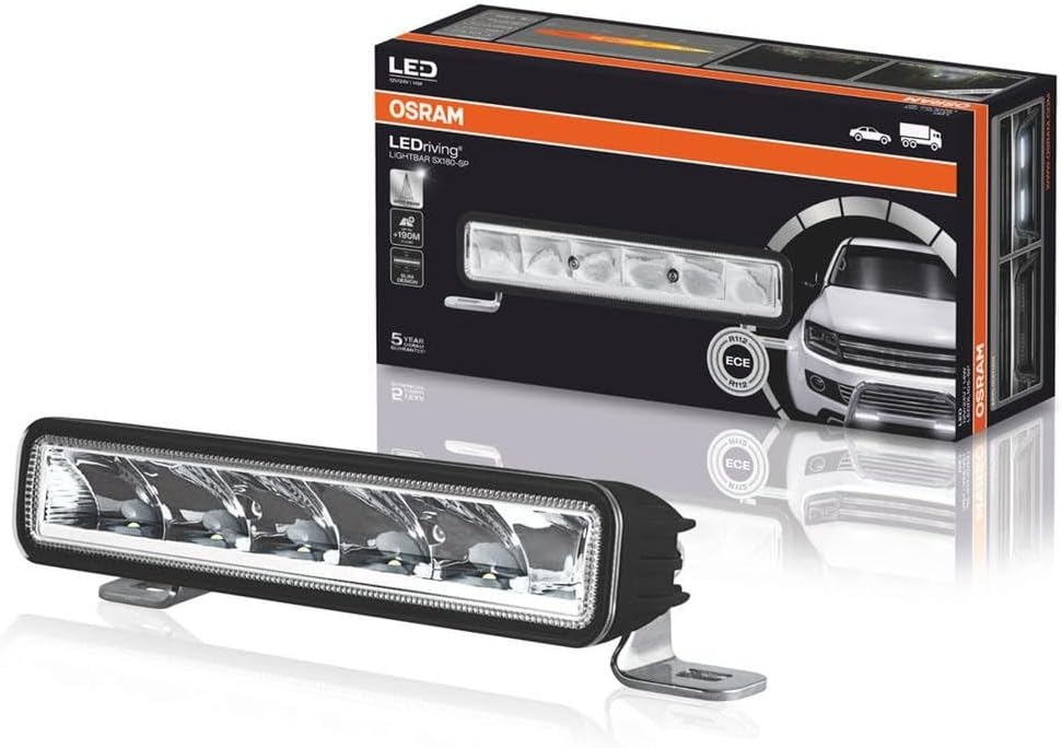 OSRAM LIGHTBAR SX180-SP, LED Zusatzscheinwerfer für Fernlicht, Spot, 1300 Lumen, Lichtstrahl bis zu