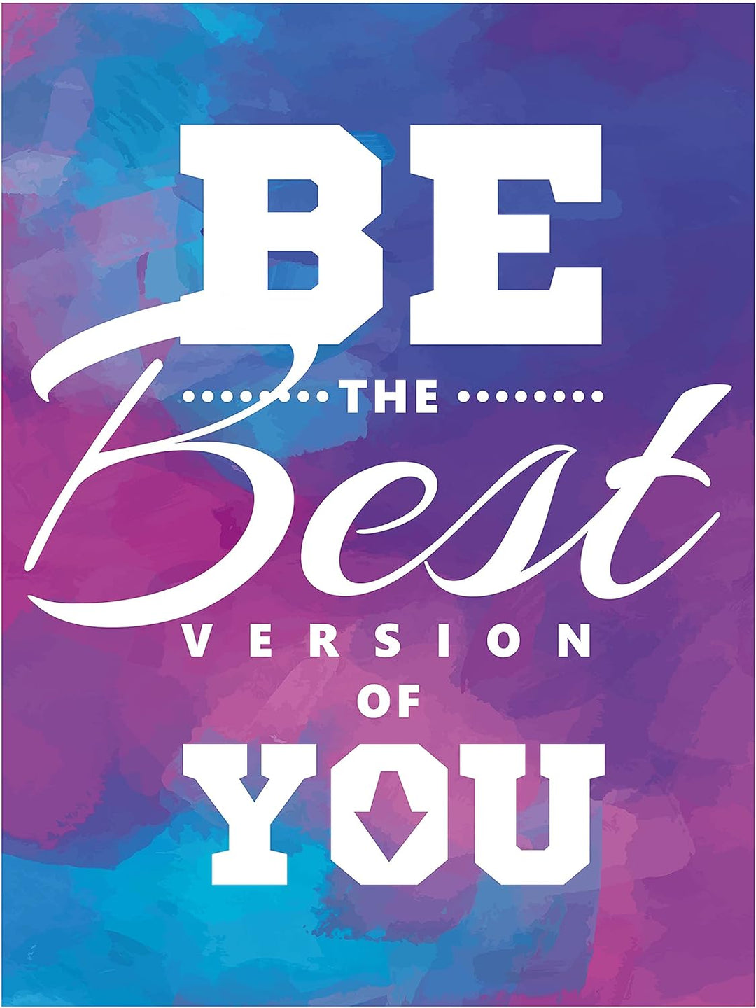 wandmotiv24 Deko Acrylglas Wand-Bild, Grösse 60x45cm, Hochformat, Best Version of You, Pastell, Bild