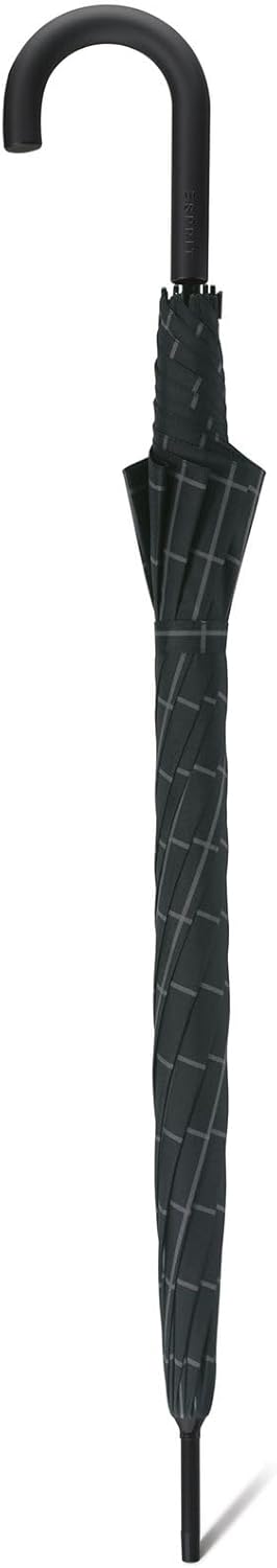 Esprit Herren Stockschirm Automatik Gents - Check Black, Check Black