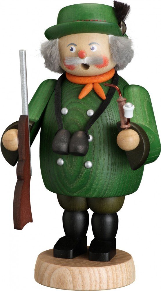 Seiffener Volkskunst | Räuchermännchen Erzgebirge | Gemütliche Typen 19 cm | Räucherfigur | Erzgebir