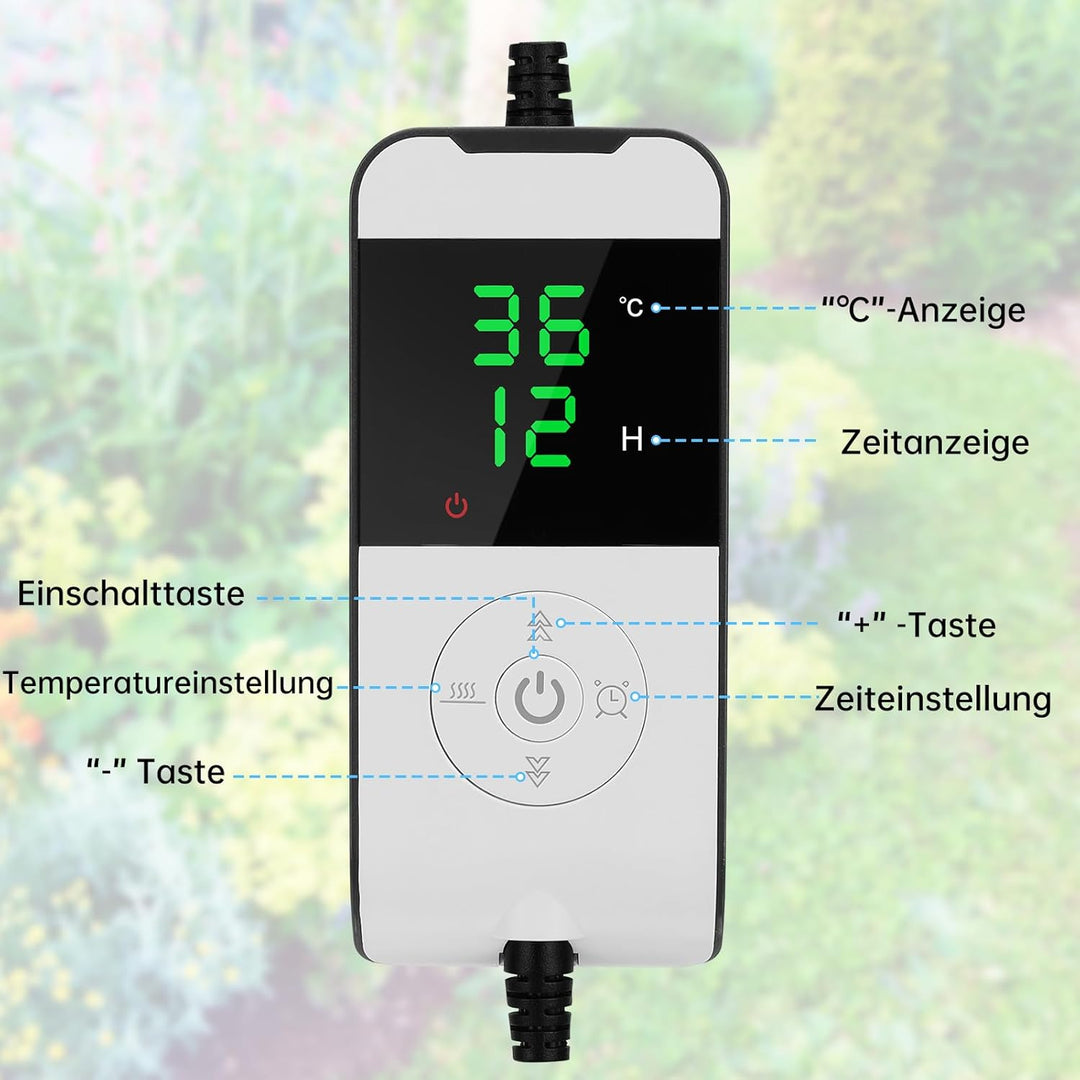 WADEO Heizmatte für Pflanzen gross, Sämlinge Heizmatte Wärmematte mit Thermostat 5°C bis 45°C, Gewäc