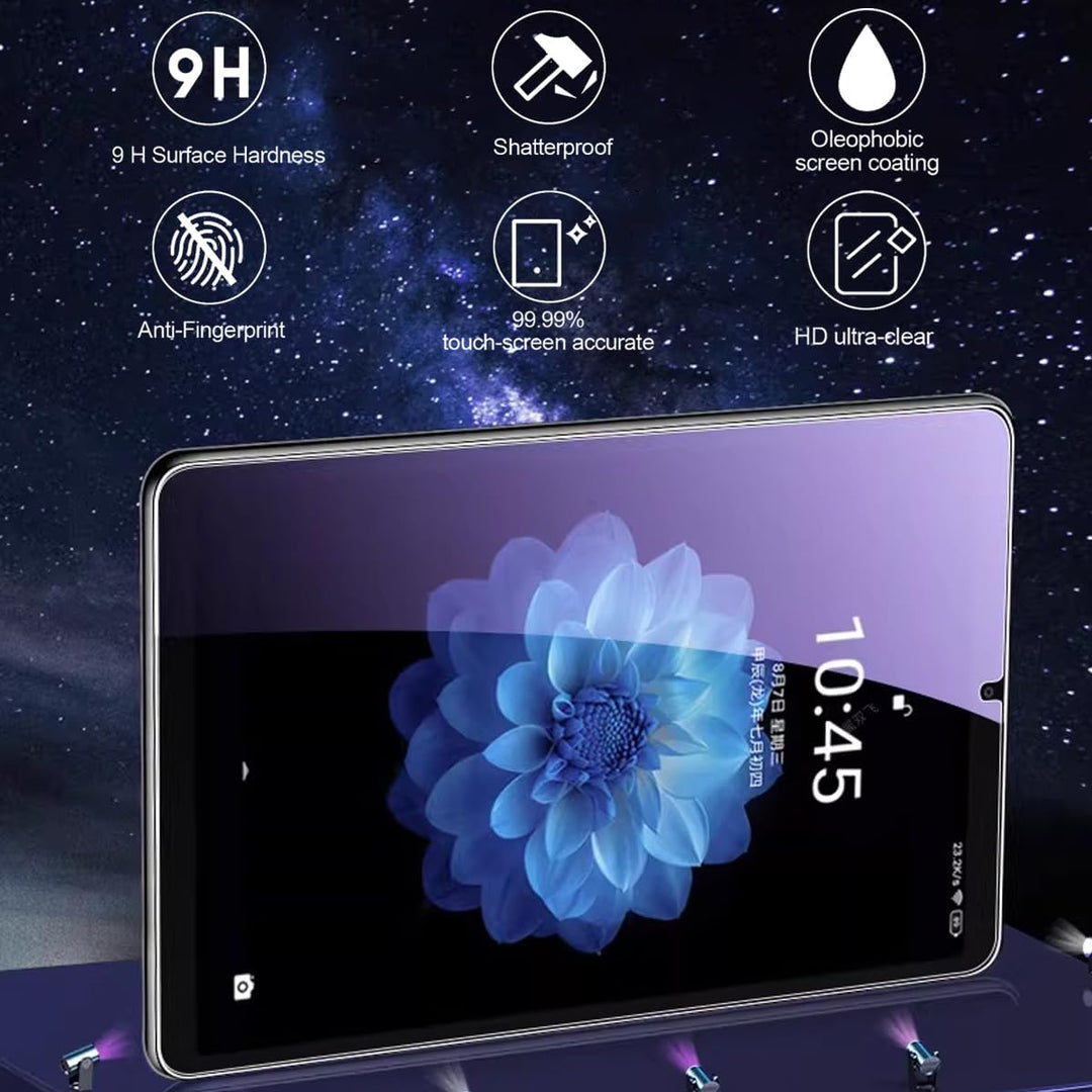 Tastatur Hülle mit Schutzfolie für Samsung Galaxy Tab A11/A9 8.7 Zoll (2025/2023) Tablet, 7-Farben B