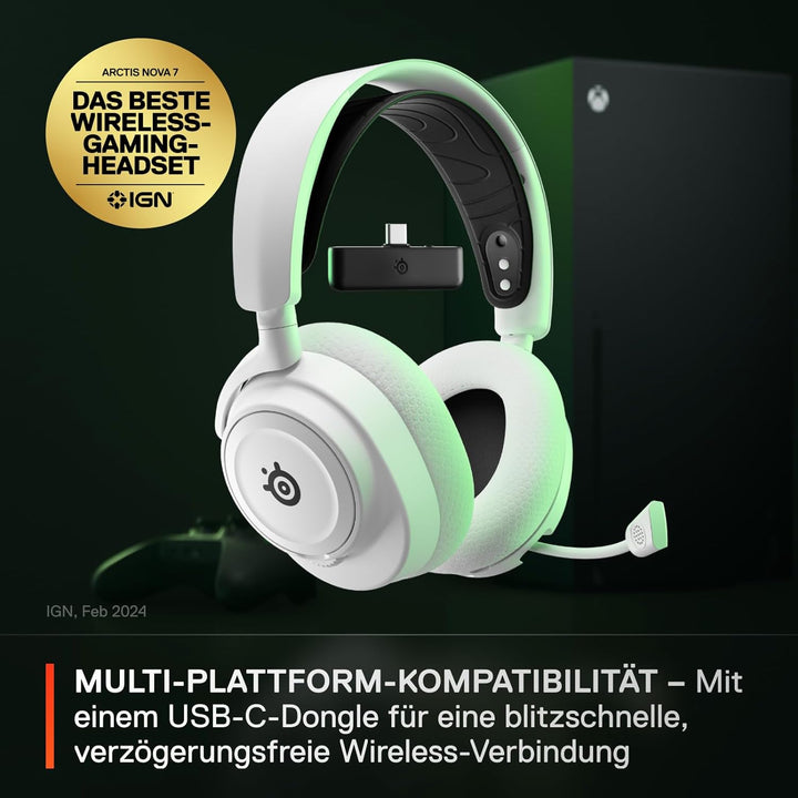 SteelSeries Arctis Nova 7X Wireless – Multi-Platform Gaming Headset – massgeschneiderte HiFi-Treiber
