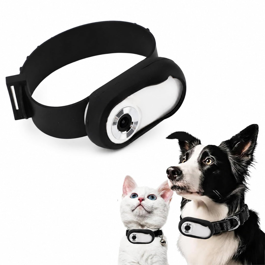 SENECESLI 4K-Kamera für Katzenhalsbänder, HD-Haustierkamera, Unterstützt 128 GB, Erweiterbar, Kleine