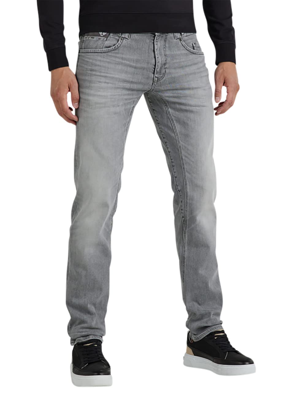 PME Legend Herren Jeans Commander 3.0 Grey Denim Comfort hellgrau - 33/36