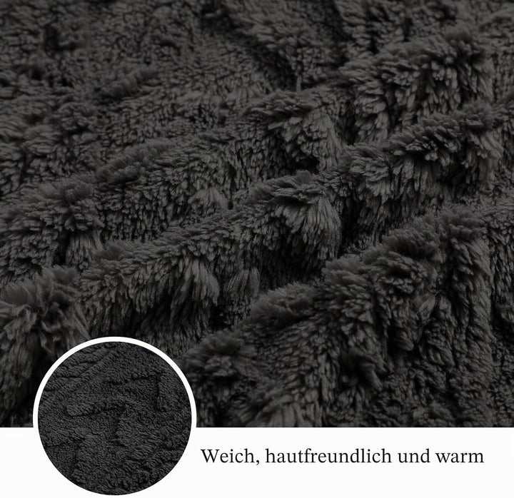 Zetieny Hoodie Damen Kapuzenpullover Teddy Fleece Double Fuzzy Fluffy Jacquard Pullover Lässiges War