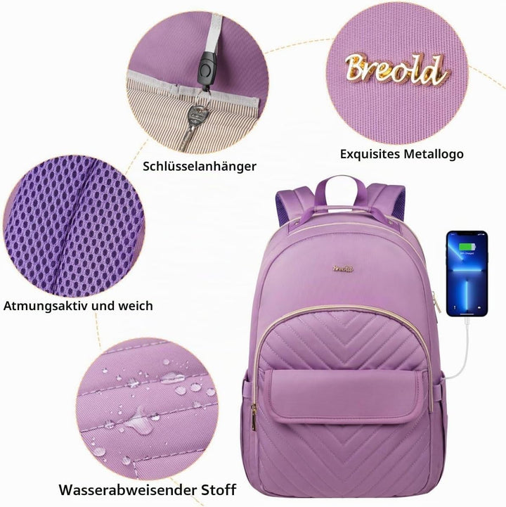 Schulrucksack Mädchen Teenager Laptop Rucksack Damen,Schulranzen Frauen Schule für Universität Studi