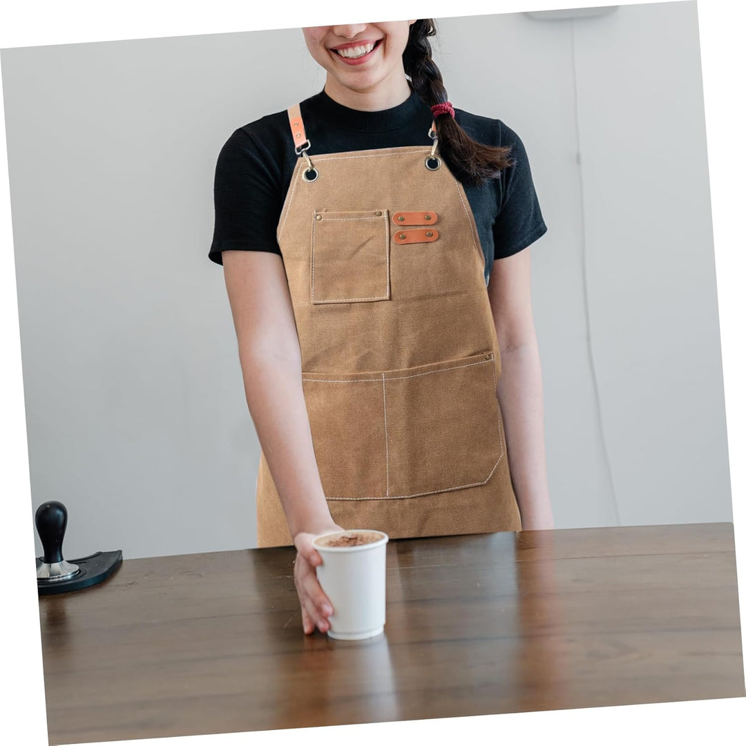 Housoutil Camping-grillschürze Männer Pu-lederschürzen Kochschürze Arbeitsschürze Latzschürze Zum Sc