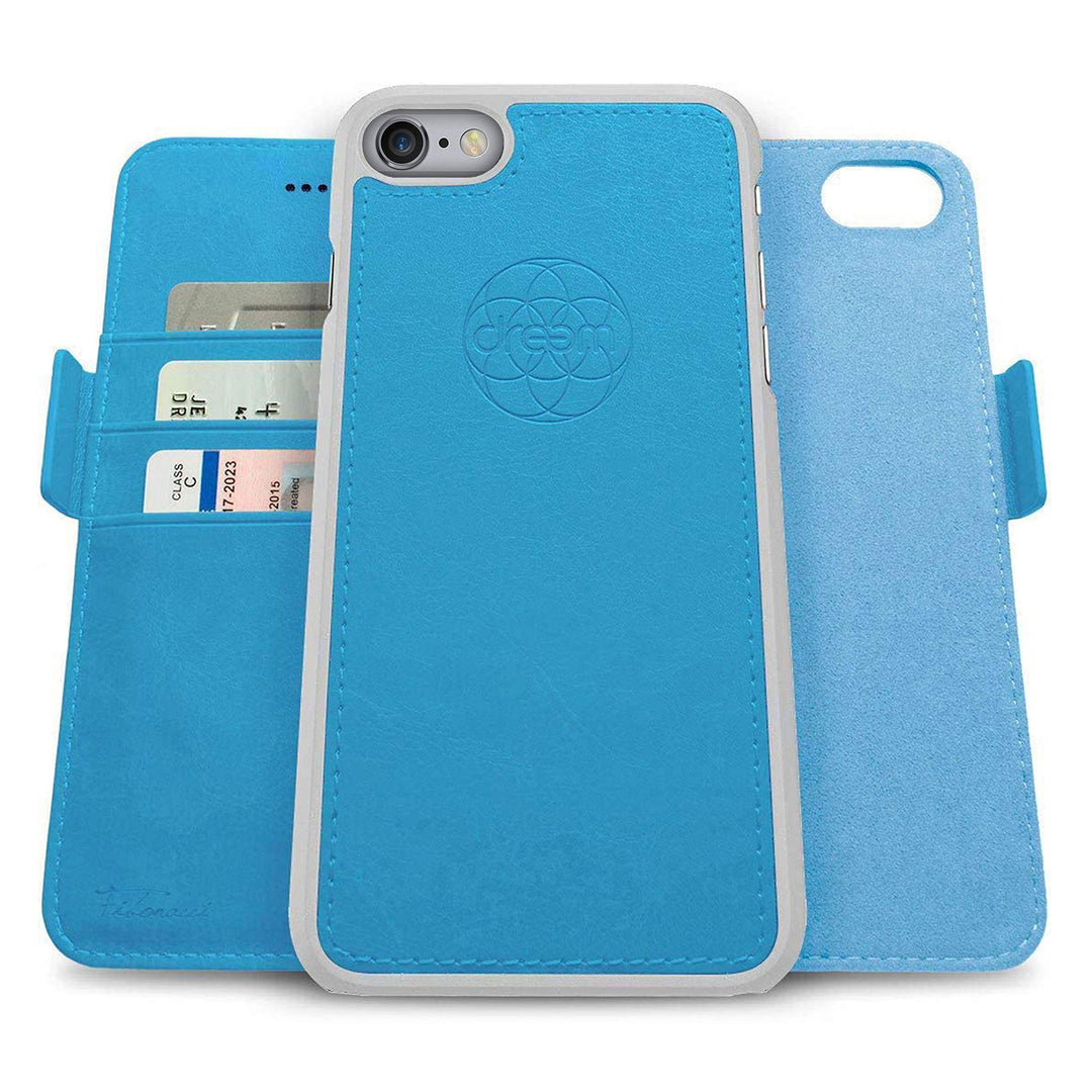 Dreem Fibonacci 2in1 Handyhülle Flipcase für iPhone 6/6s | Magnetisches iPhone Case | TPU Etui Leder