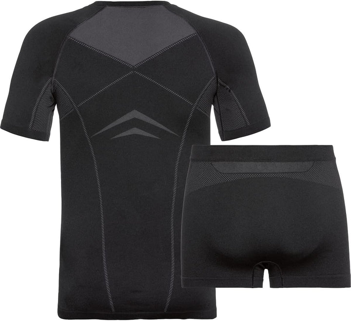 Odlo Herren Set Fundamentals Performance Light Baselayer Set S Black - Odlo Graphite Grey, S Black -