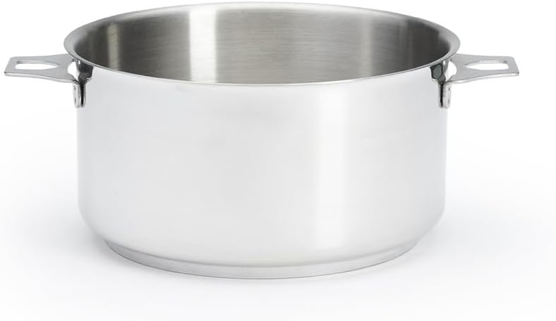 DE BUYER Kasserolle-Bratentopf, Edelstahl, Silber, 20 cm 27.4 x 0.8 x 10 cm, 27.4 x 0.8 x 10 cm