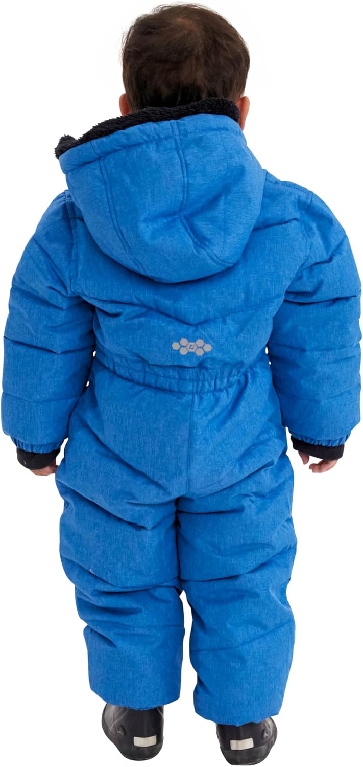 Killtec Unisex Kinder Karter Mini Overall In Daunenoptik Mit Kapuze 98-104 royal, 98-104 royal