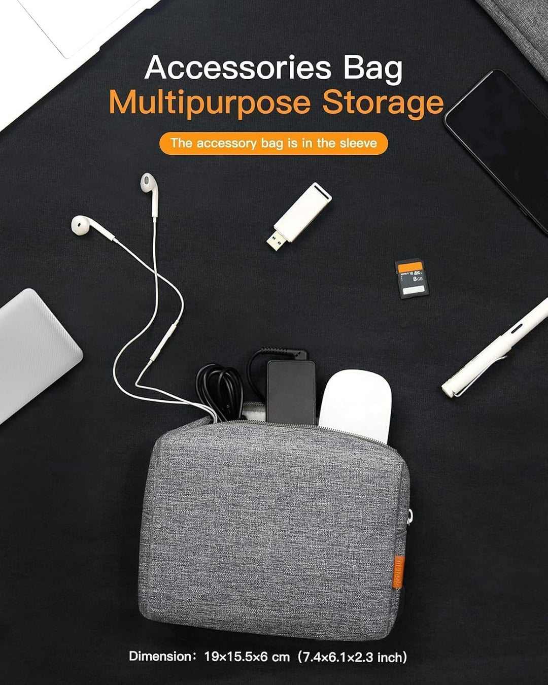 Inateck Laptoptasche Hülle kompatibel mit 15,3 Zoll MacBook Air M5 2026(A3448), M4 2025(A3241), M3 2
