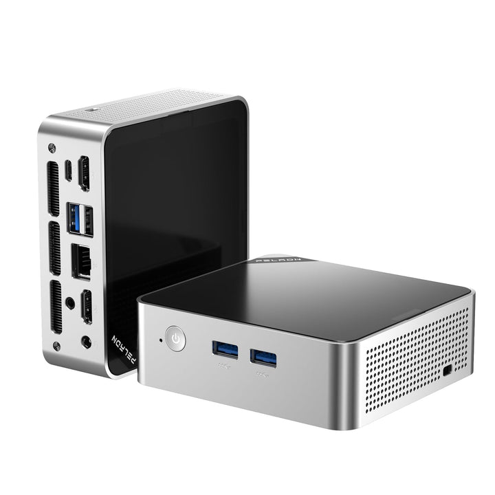 PELADN Mini PC, AMD Ryzen 4300U(bis zu 3.7GHz),8GB DDR4 RAM/256GB M.2 SSD, Mini Computers, WiFi6/BT5