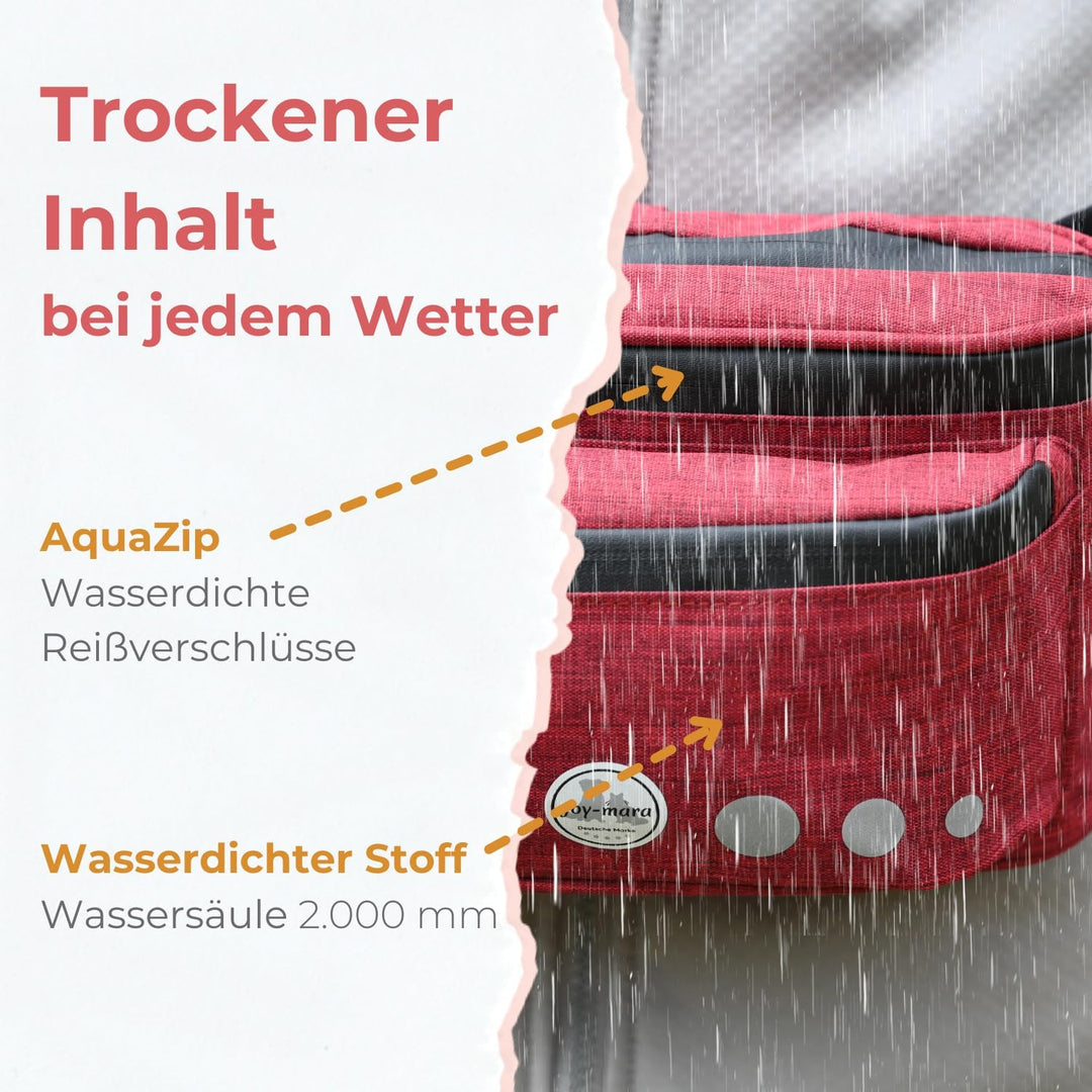 Leckerlitasche für Hunde - wasserdichte Hunde Leckerlitasche & Bauchtasche Hundetraining, Gassi Tasc