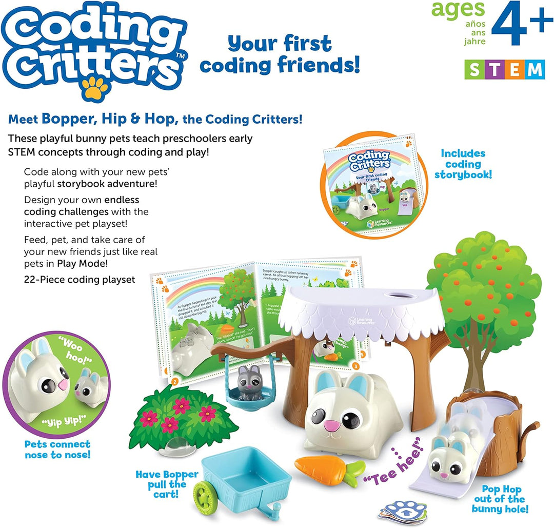 Learning Resources Coding Critters Bopper, Hip und Hop Hip &amp; Hop, Hip &amp; Hop