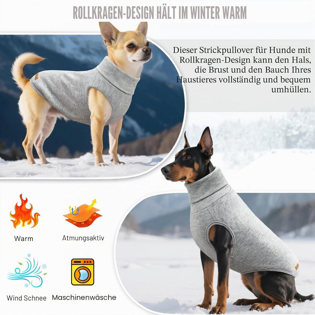 Mosucoirl Sweater für Hunde Pullover Hundebekleidung Schildkröten Hunde Sweatshirt Dicke Warme Hunde