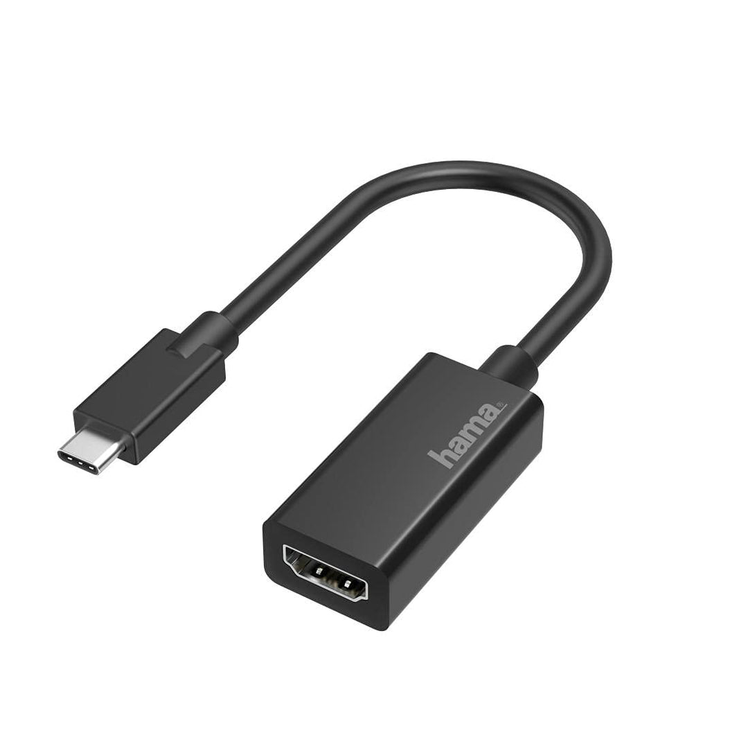 Hama USB C auf HDMI Adapter, 4K Ultra HD 30 Hz (USB C Adapter zum Anschluss von PC, Laptop, MacBook,