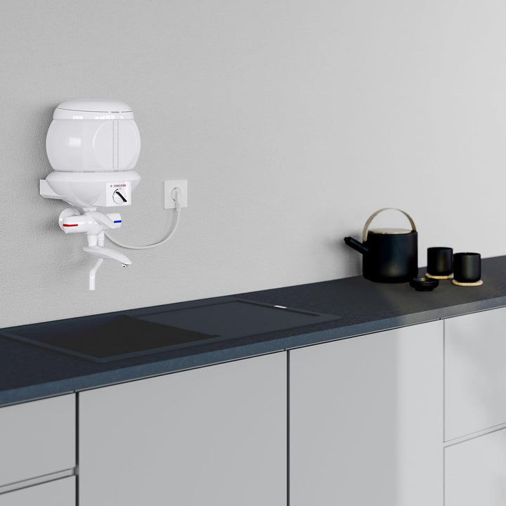 STIEBEL ELTRON Kochendwassergerät EBK 5 G, Glas, 5 Liter, Hebel-Zweigriff-Füll- und Ablaufarmatur, 7
