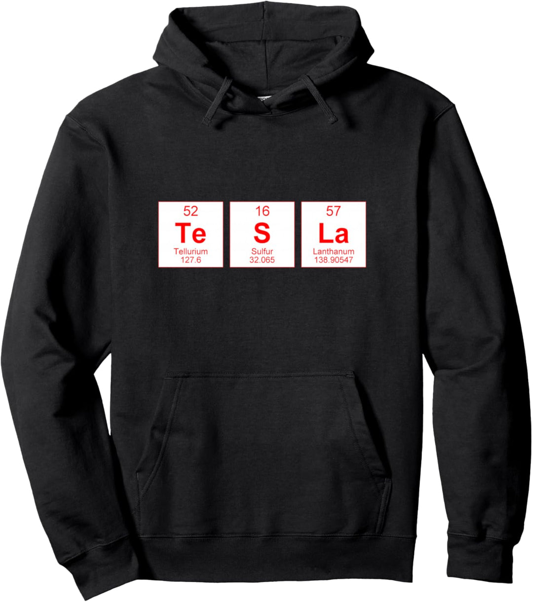 Periodic-Table-Tesla Pullover Hoodie