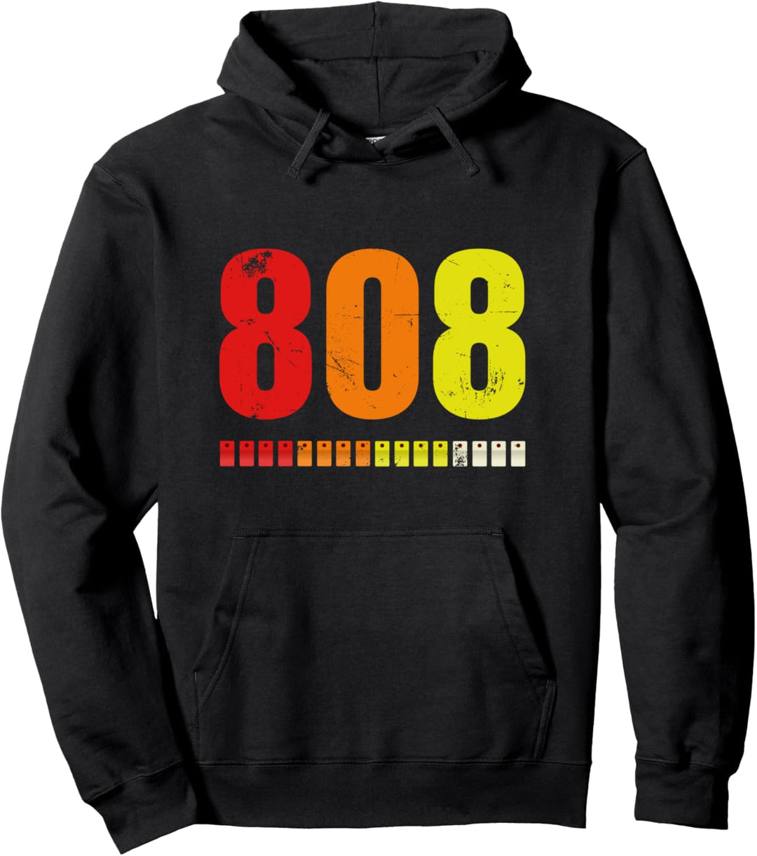 TR 808 Retro Vintage Electronic Drum Machine aus den 80er Pullover Hoodie