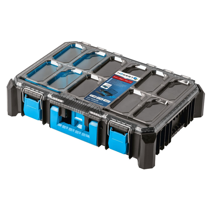 Högert Technik - Hoher Koffer-Organizer HTM, 5 Funktionelle Tassen, Metallscharniere, Resistent Gege