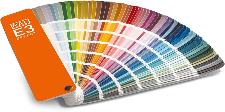 RAL E3 Farbfächer, 70 Metallic-Farben glänzend, 420 Uni-Farben