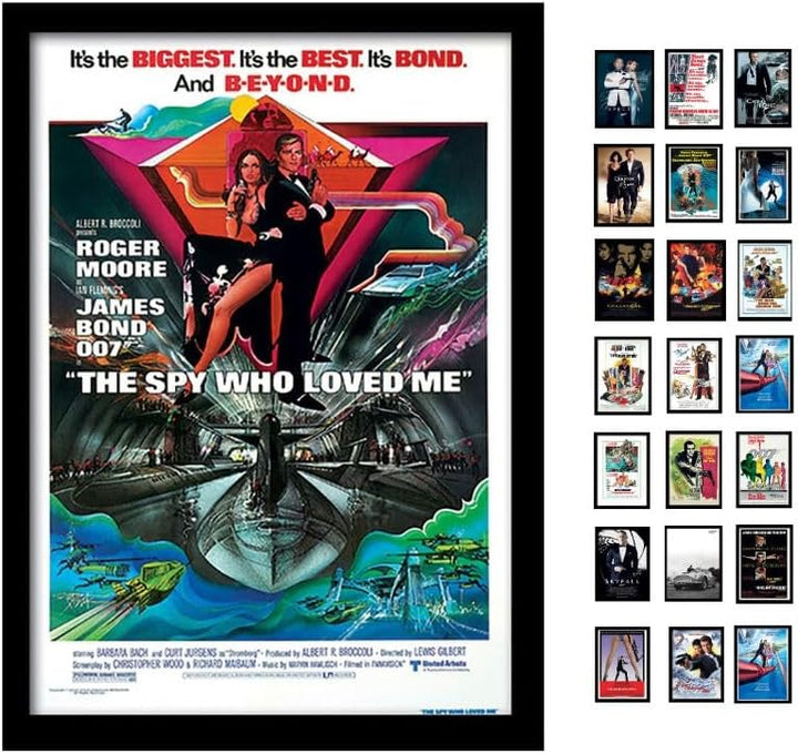 James Bond Memorabilia, Mehrfarbig, 30 x 40cm