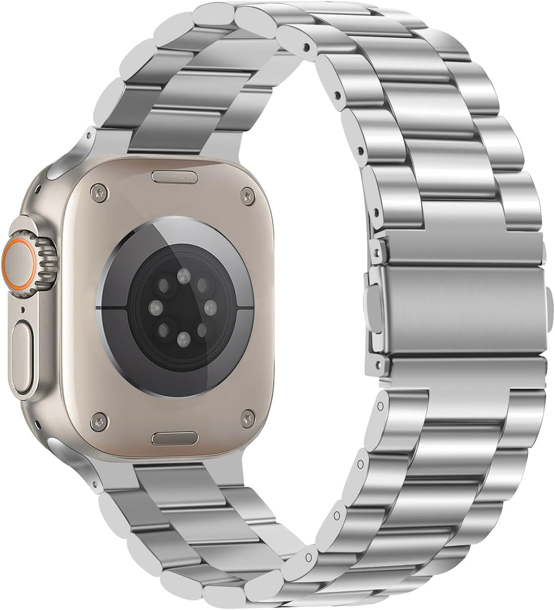 Tasikar Armband Kompatibel mit Apple Watch Ultra Armband 49mm Prämie Edelstahl Metall Ersatz Armband