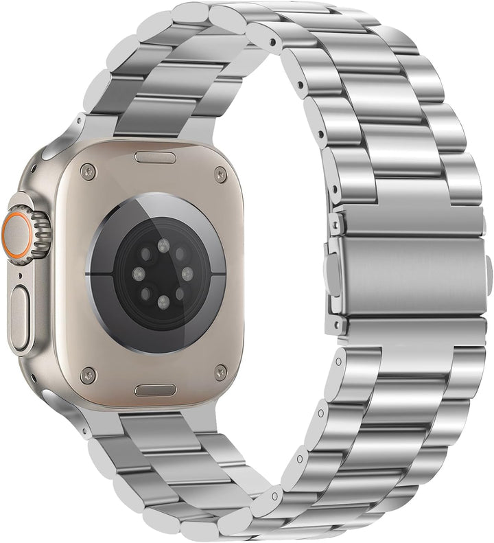 Tasikar Armband Kompatibel mit Apple Watch Ultra Armband 49mm Prämie Edelstahl Metall Ersatz Armband