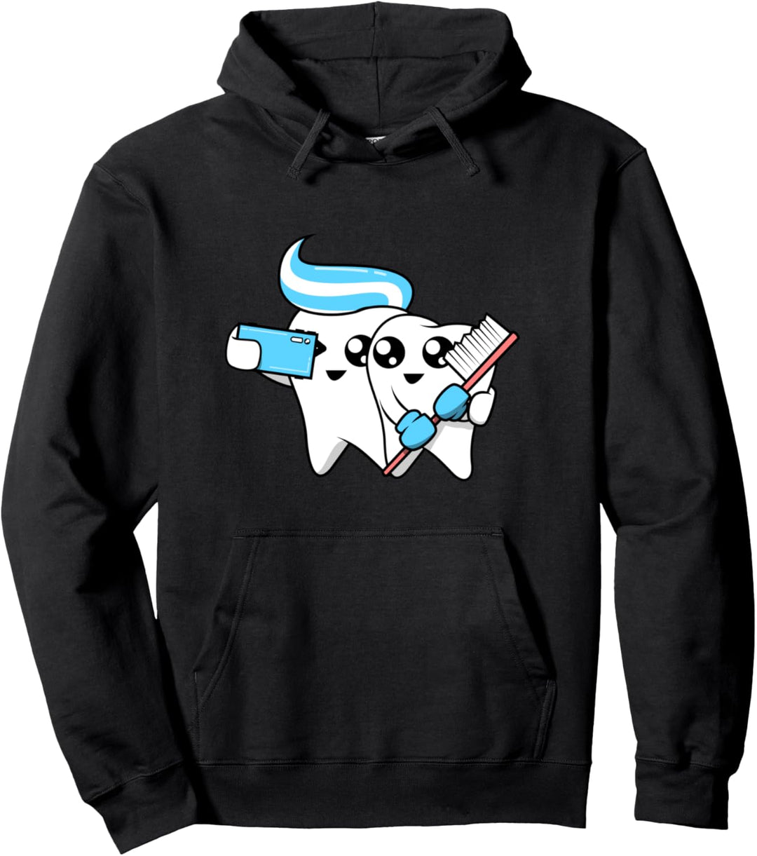 Zähne Selfie - Zahnarzt Zahntechniker Zahnarzthelferin Pullover Hoodie
