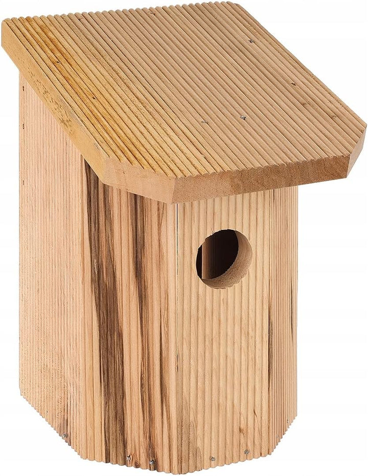 MAZUR 4X Nistkasten zum Aufhängen | Vogelhaus | Bausatz | handgemacht in Europa | für Meisen, Kleinv