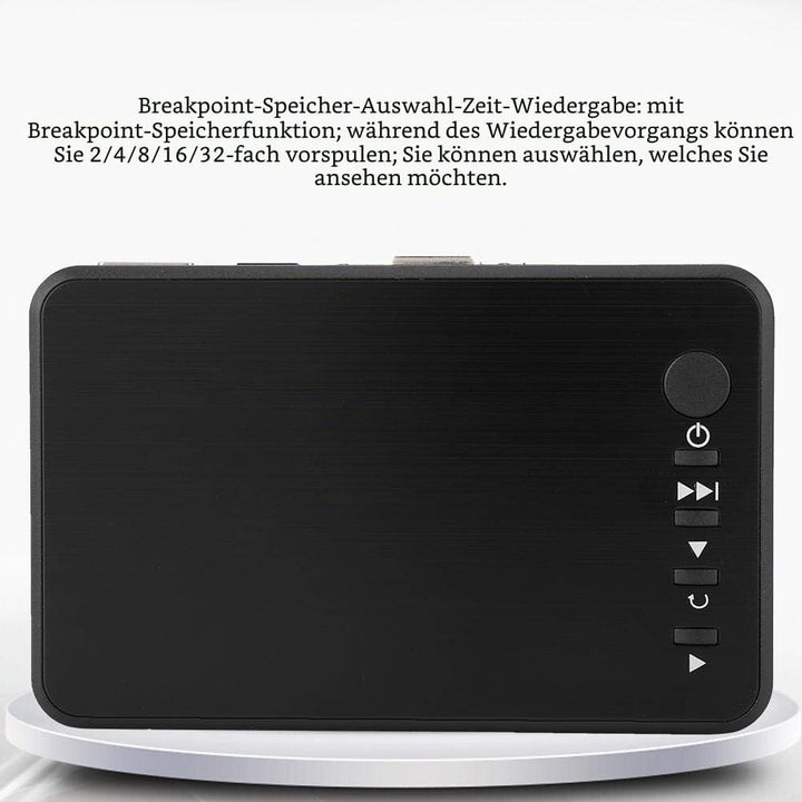 ASHATA HDMI Mediaplayer, Mini 1080P 4K Full-HD Ultra HDMI Digitaler Multimediaplayer mit Adapter und
