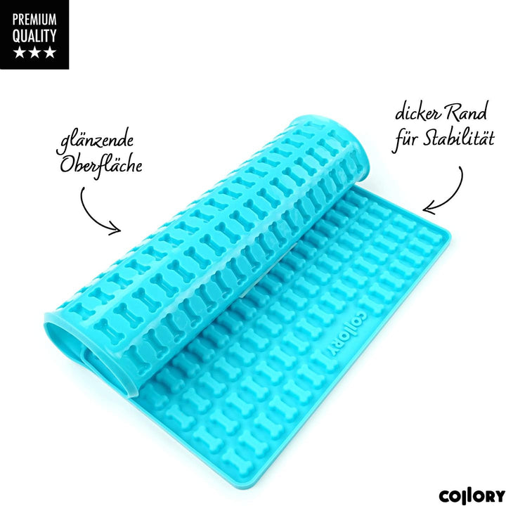 Collory® Mini Knochen (2cm) Silikon Backmatte, Backform für mini DIY Hundekekse und Leckerlis, Knoch
