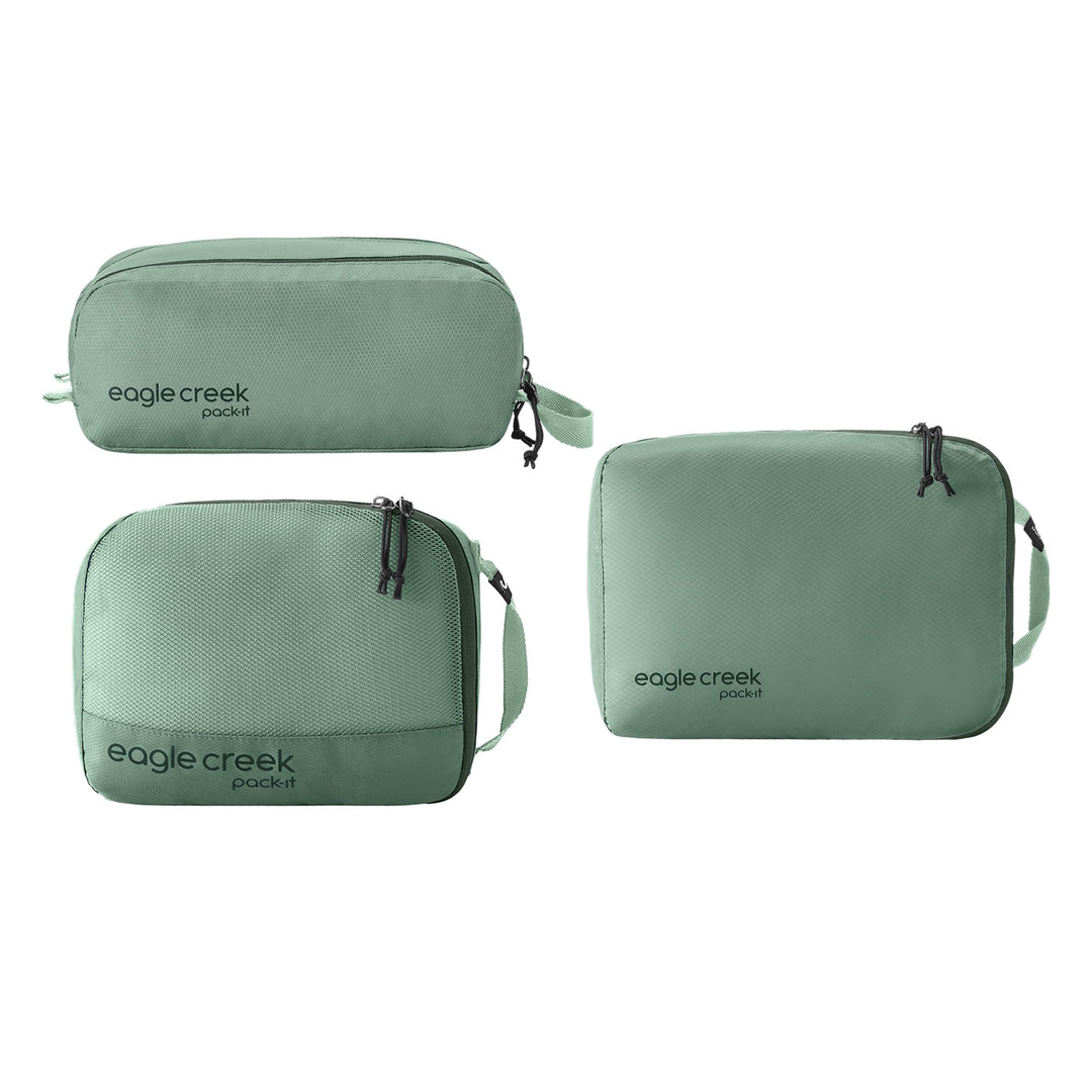 Eagle Creek Pack-It Overnight Set I 3-teilig für Kurzreisen I Packwürfel, Clean/Dirty Packwürfel &amp; Q