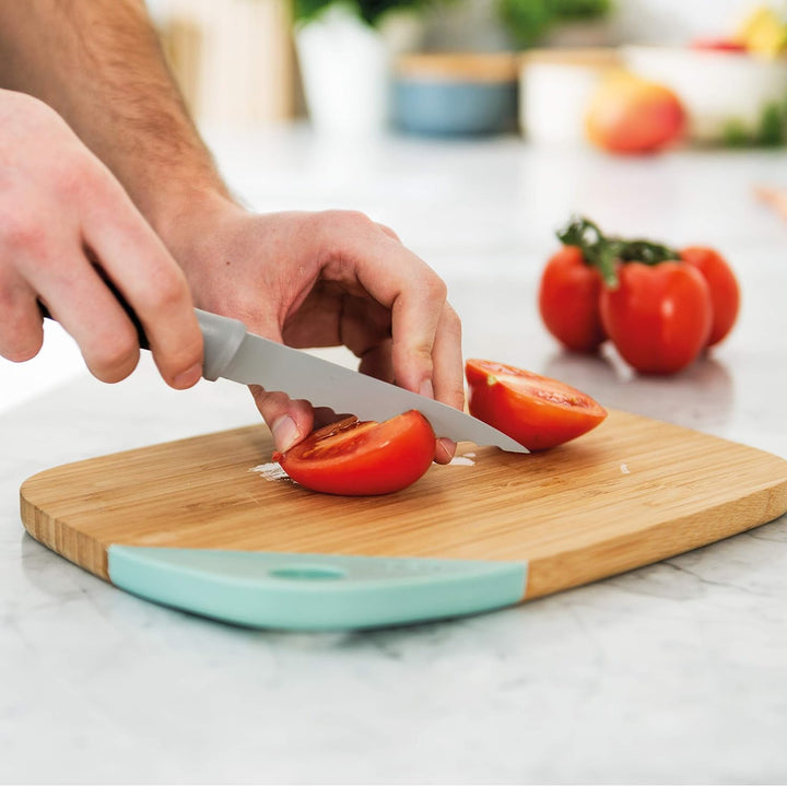BergHoff Steak Messer 4-teilig (Barbecue-Messer, Fleischmesser, Soft Touch Griff, Besteck-Set, Pizza