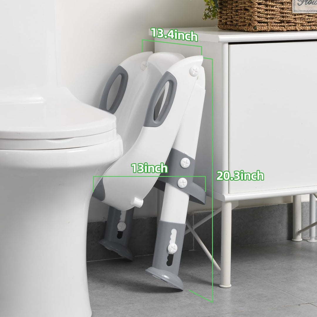 Toilettensitz Kinder mit Treppe, Upgraded WC Aufsatz für Kinder für Jungen und Mädchen, 2-in-1 Toile